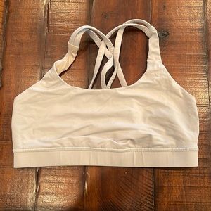 Lululemon- Size 8- Energy Bra- LIGHT GREY NOT WHITE